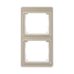 SL582GB Рамка для вертикальной установки 2-кратная; золотая бронза