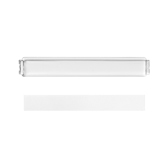 LS20NA вставка из оргстекла с подложкой, поле для надписи 5 х 57 мм, белая подложка