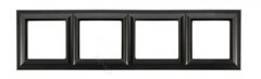 Рамка Eco Profi Standart 4-местная(черный матовый) EPS484SWM