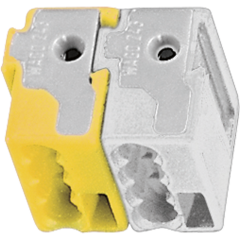 2050GEWS KNX/EIB соединительный разъем двойной  для питания (белыйжелтый)