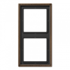 LSmetal Рамка 2-ная, античн. латунь. ME2982AT
