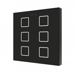 Выключатель сенсорный KNX Flat F1, 1-кнопочный, произвольная графика