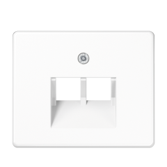 SL569-2UAWW Крышка для сдвоенной телефонной и компьютерной розетоки UAE; белая