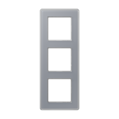 A VIVA Рамка 3-ная, стекло цвет серый, Jung AV583GLMKG