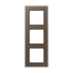 A VIVA Рамка 3-ная, стекло цвет мокко, Jung AV583GLMMO
