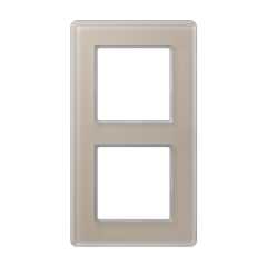 A VIVA Рамка 2-ная, стекло шампань, Jung AV582GLMCH