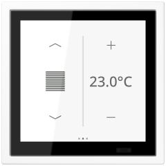 KNX комнатный контроллер LS TOUCH, LSZ 459 BF D1 S WW