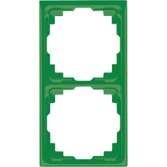 CD582KGN Рамка для инсталляции в кабельных каналах, 2-кратная; зеленая