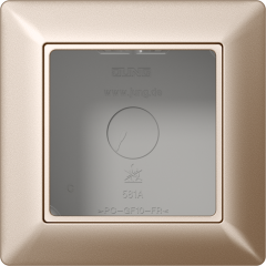 AS581ACH Коробка для накладного монтажа 1-кратная; шампань