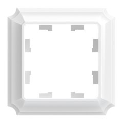 1-постовая РАМКА, цвет БЕЛЫЙ, AtlasDesign Antique, ATN100101