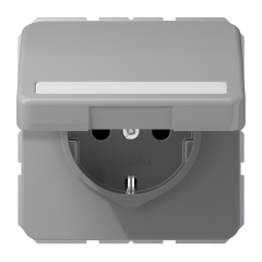 CD1520BFNAKLGR Штепсельная розетка SCHUKO 16A 250V  с полем для надписи и защитой от влажности; серая