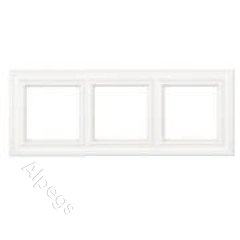 Рамка 3-поста; термопласт; белый матовый; Eco Deco, Jung EPD483WWM