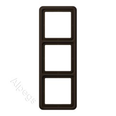 CD583BR Рамка для вертикальной и горизонтальной установки, 3-кратная; коричневая