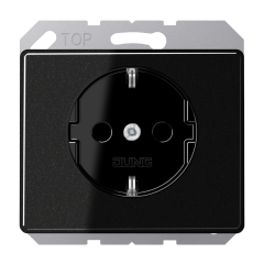 SL520KISW Штепсельная розетка SCHUKO с защитой от детей 16A 250V ; черная