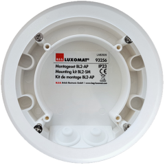 BL2-SM /white, Монтажная коробка IP23 для датчиков BL2-FC, для накладного монтажа, размеры Ø 109 x 50 мм, белый