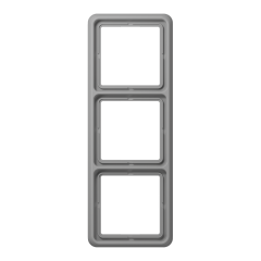 CD583GR Рамка для вертикальной и горизонтальной установки, 3-кратная; серая