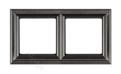 Рамка двойная Jung Eco Profi Deco, антрацит, EPD482AN