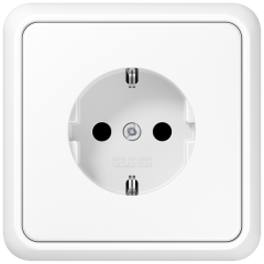 5520KIWW Штепсельная розетка SCHUKO с защитой от детей 16A 250V ; полная плата