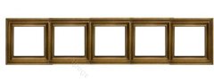Рамка 5 постов, Антик, EPD485AT