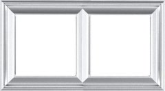 Рамка двойная Jung Eco Profi Deco, алюминий, EPD482AL