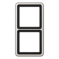 CD582PT Рамка для вертикальной и горизонтальной установки, 2-кратная; платина