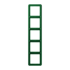 CD585WUGN Рамка для вертикальной и горизонтальной установки ударопрочная, 5-кратная; зеленая