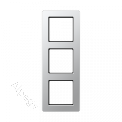 Jung A Flow - Рамка 3-ая, цвет алюминий AF583BFAL