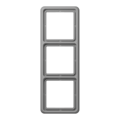 CD583WUGR Рамка для вертикальной и горизонтальной установки ударопрочная, 3-кратная; серая