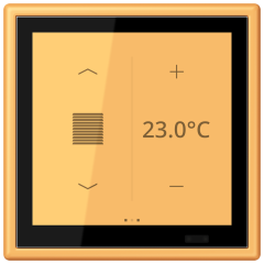 KNX комнатный контроллер LS TOUCH, LC 459 D1 S254