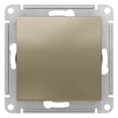 ATN000521 - AtlasDesign 1-клавишный ВЫКЛЮЧАТЕЛЬ 2-полюсный, 10А, мех., ШАМПАНЬ
