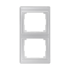 SL582SI Рамка для вертикальной установки 2-кратная; серебро