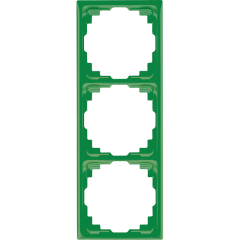 CD583KGN Рамка для инсталляции в кабельных каналах, 3-кратная; зеленая
