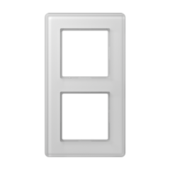 A VIVA Рамка 2-ная, стекло белый, Jung AV582GLMWW