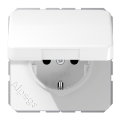 CD1520BFKLWW Штепсельная розетка SCHUKO 16A 250V  с защитой от влажности; белая