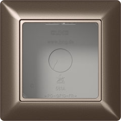 AS581AMO Коробка для накладного монтажа 1-кратная; мокка