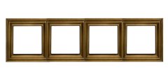 Рамка 4 поста, Антик, EPD484AT