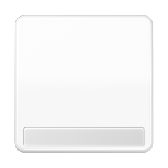 CD590NABFWW Клавиша для выключателя и кнопки, с полем для надписи; белая