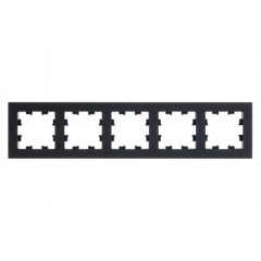 ATN312305 - AtlasDesign NATURE 5-постовая РАМКА, МЕТАЛЛ ОНИКС