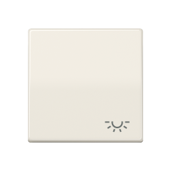 AS591L Клавиша для выключателя с символом свет; слоновая кость