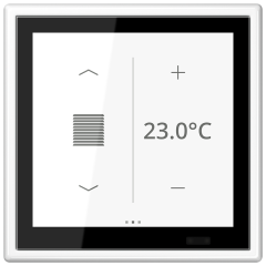 KNX комнатный контроллер LS TOUCH, LS 459 D1 S WW