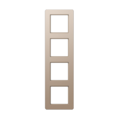 Рамка на 4 поста; термопласт; шампань; A FLOW, AF584BFCH Jung AF584BFCH