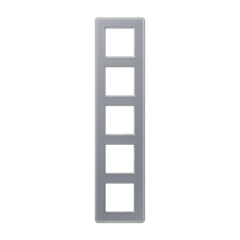 A VIVA Рамка 5-ная, стекло цвет серый, Jung AV585GLMKG