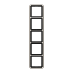 CD585PT Рамка для вертикальной и горизонтальной установки, 5-кратная; платина