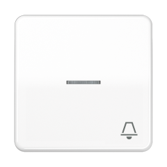 CD590KO5KWW Клавиша с окошком и символом звонок для выключателей с подсветкой; белая