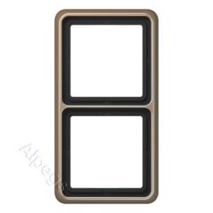 CD582GB Двухпостовая рамка бронза