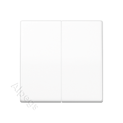 AS591-5WW Клавиши для сдвоенного выключателя; белые