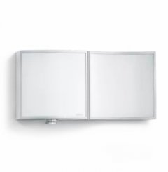 L 675 LED 003852 IP 44 aluminium-silver/matt светодиодный светильник с датчиком движения настенный уличный, 8 Вт+1 Вт Power-LEDs