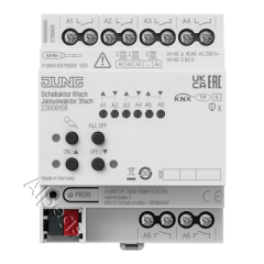KNX актуатор коммутирующий 6 группKNX актуатор жалюзи 3 группы