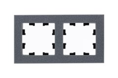 ATN343202 - AtlasDesign Nature Рамка на 2 поста, мрамор айс грей