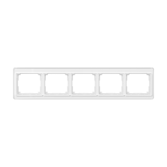 SL5850WW Рамка для горизонтальной установки 5-кратная; белая